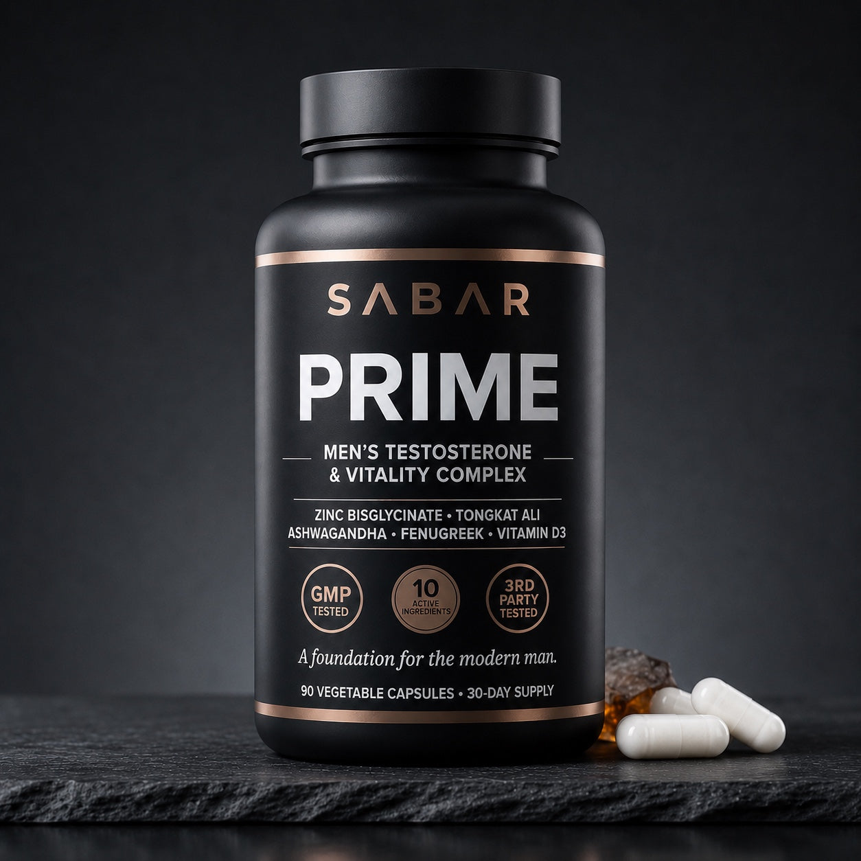 SABAR PRIME men's testosterone and vitality complex